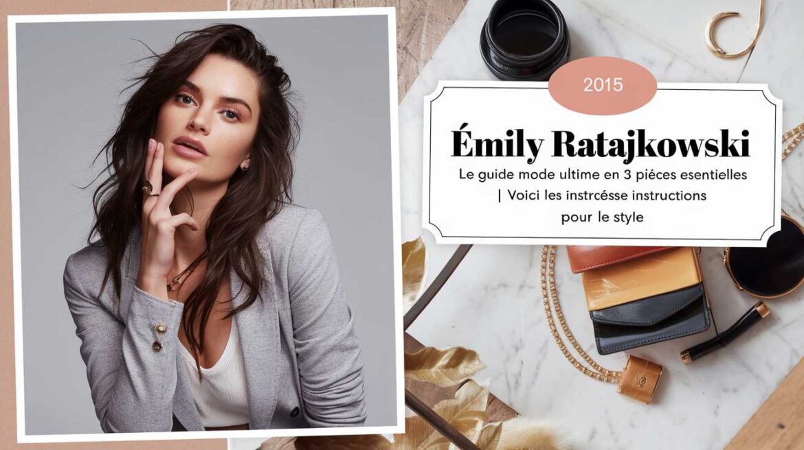 Émily Ratajkowski : le guide mode ultime en 3 pièces essentielles