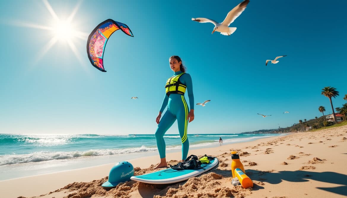 Les équipements indispensables pour les kitesurfeuses