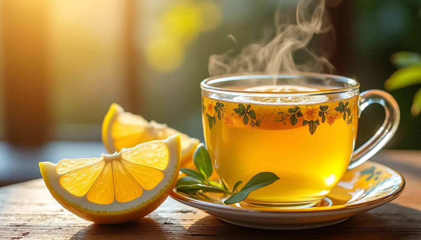 Les bienfaits du th&eacute; au citron le matin