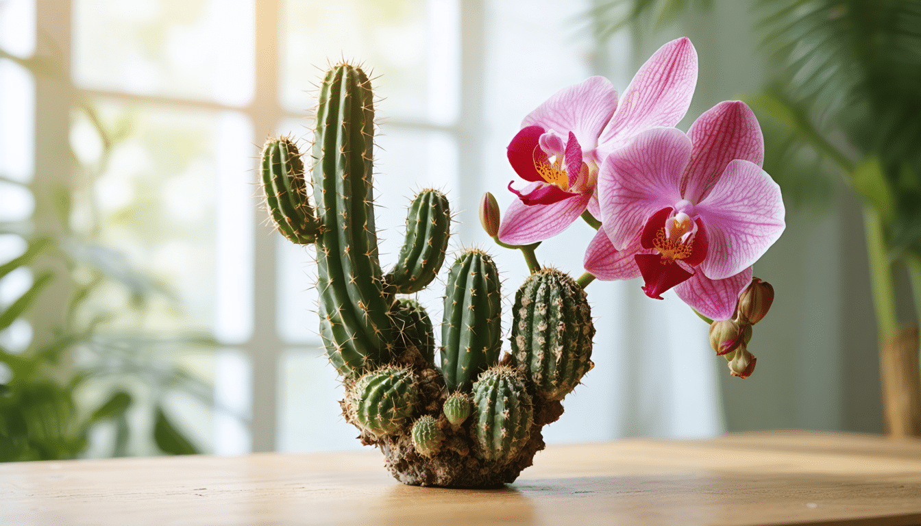 Mi-cactus mi-orchid&eacute;e, cette plante originale &agrave; souhait &eacute;gaye la maison