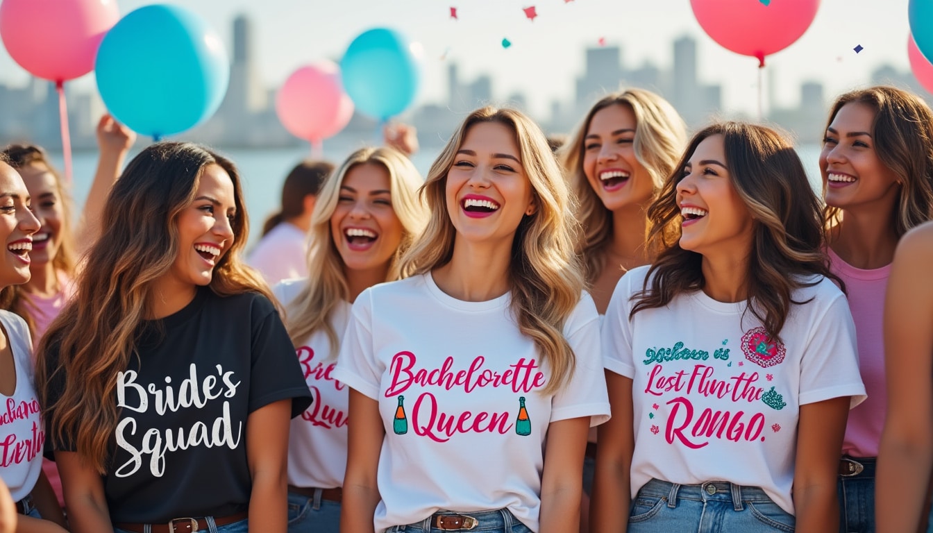 Des t-shirts personnalis&eacute;s pour rendre votre EVJF inoubliable