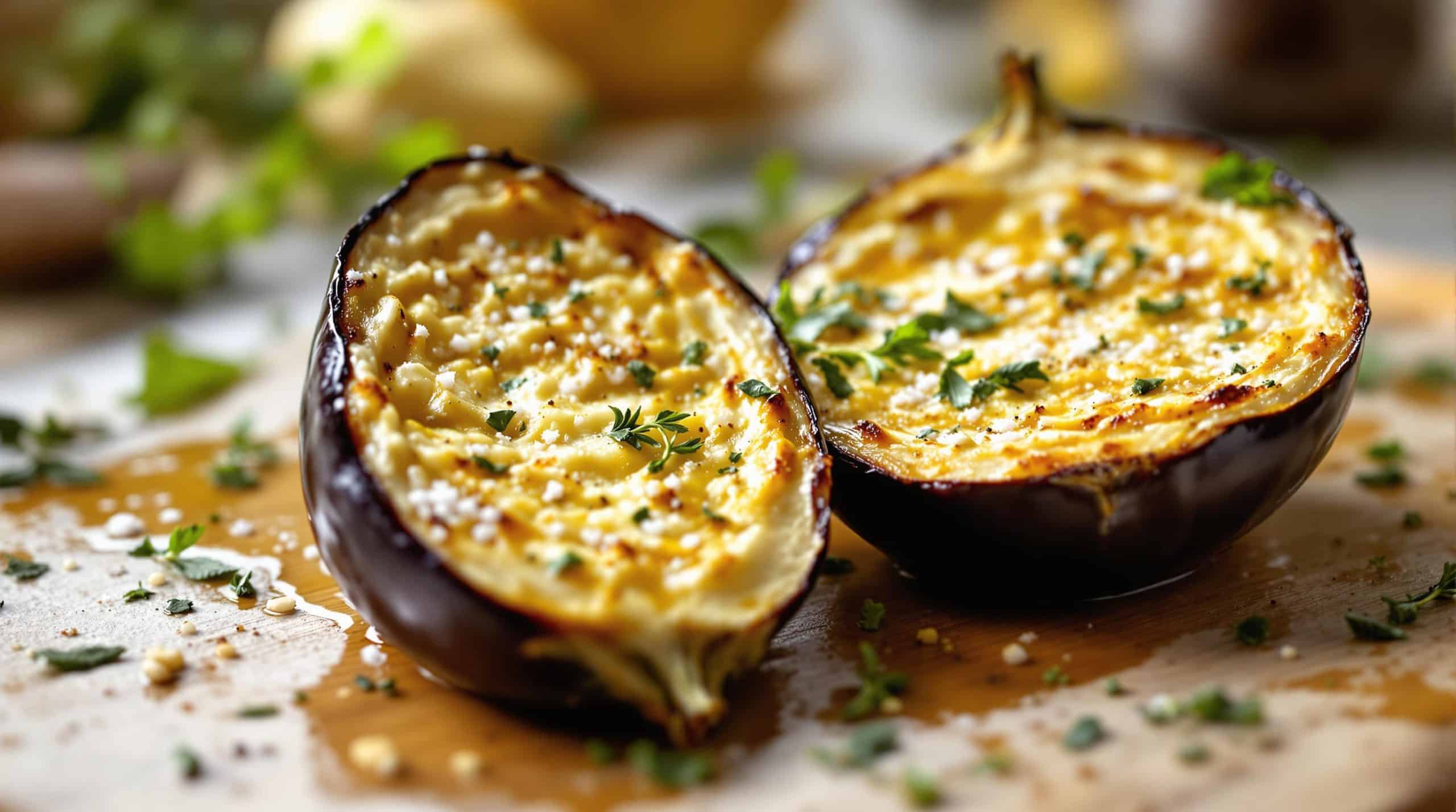 Aubergine au four : cuisson optimale et assaisonnements recommand&eacute;s