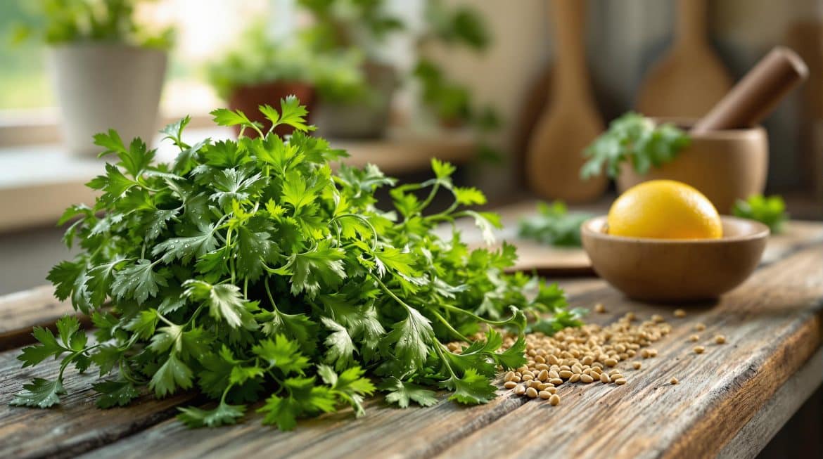 Coriandre : bienfaits digestifs et propriétés antioxydantes