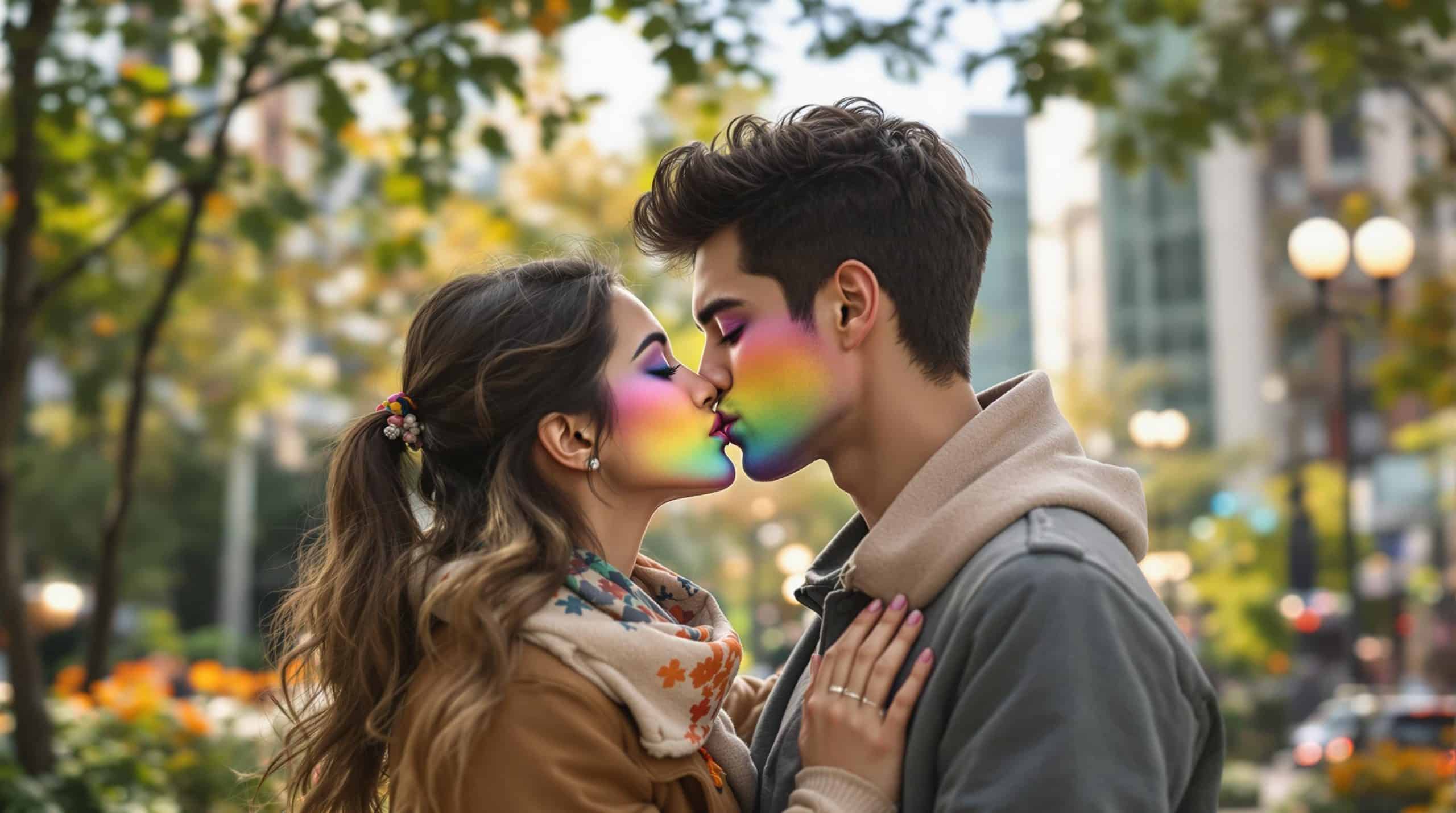 Rainbow kiss : d&eacute;finition et perceptions dans la culture populaire