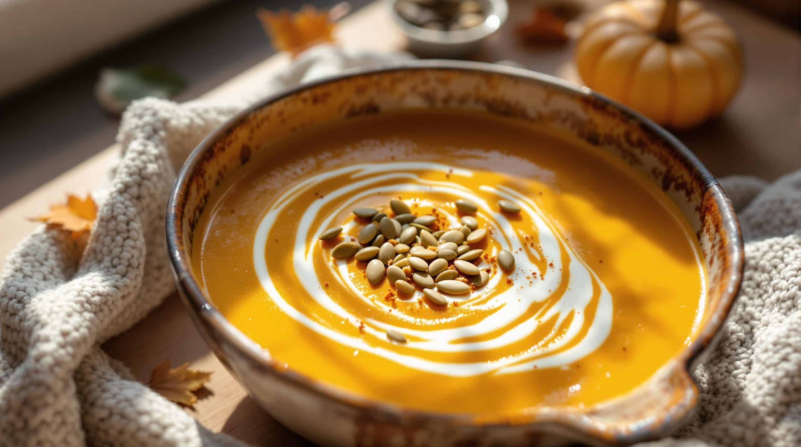 Soupe butternut : velout&eacute; automnal et bienfaits nutritionnels