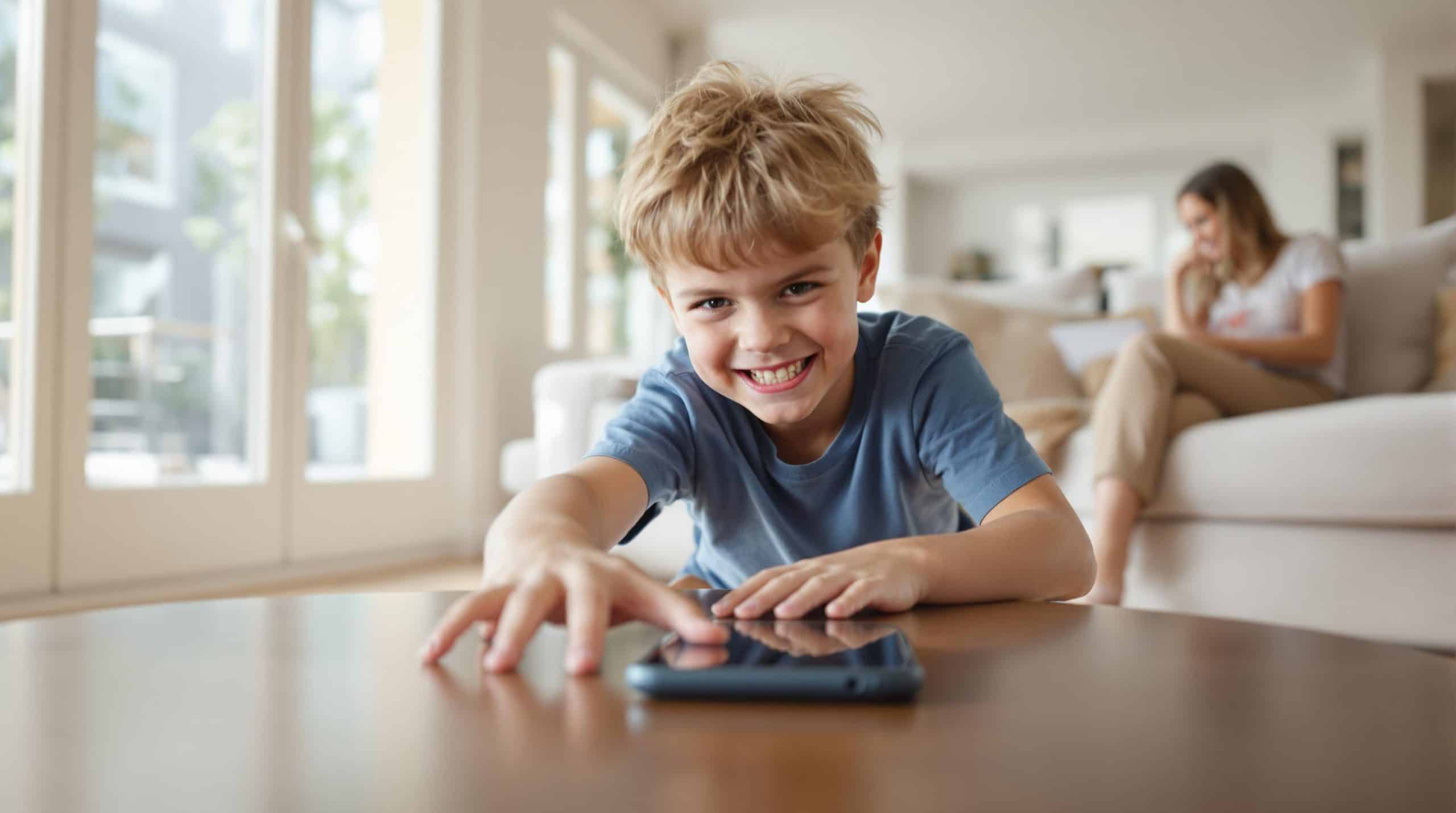 Le fils de Kim Kardashian, Saint, 9 ans, s&rsquo;amuse &agrave; pirater le t&eacute;l&eacute;phone de sa m&egrave;re pour une raison surprenante