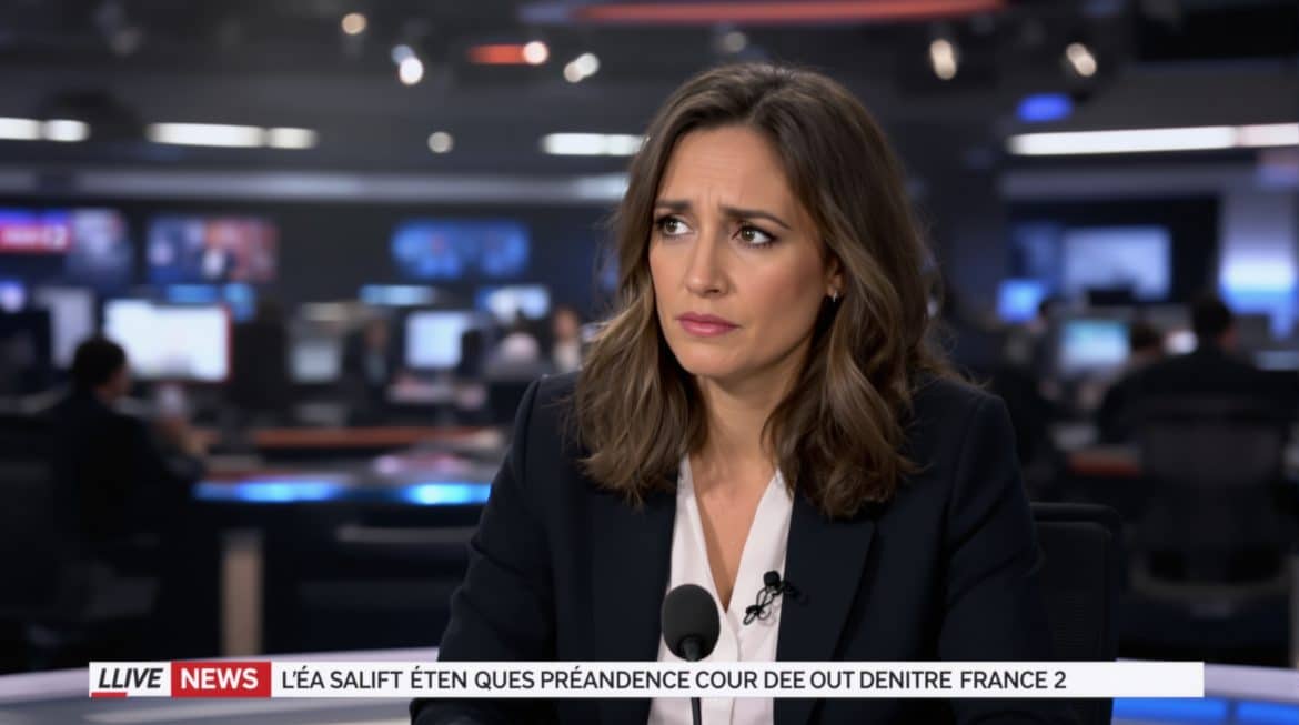 Léa Salamé exprime sa tristesse au JT de France 2 suite à une perte de 300.000 dès son premier jour