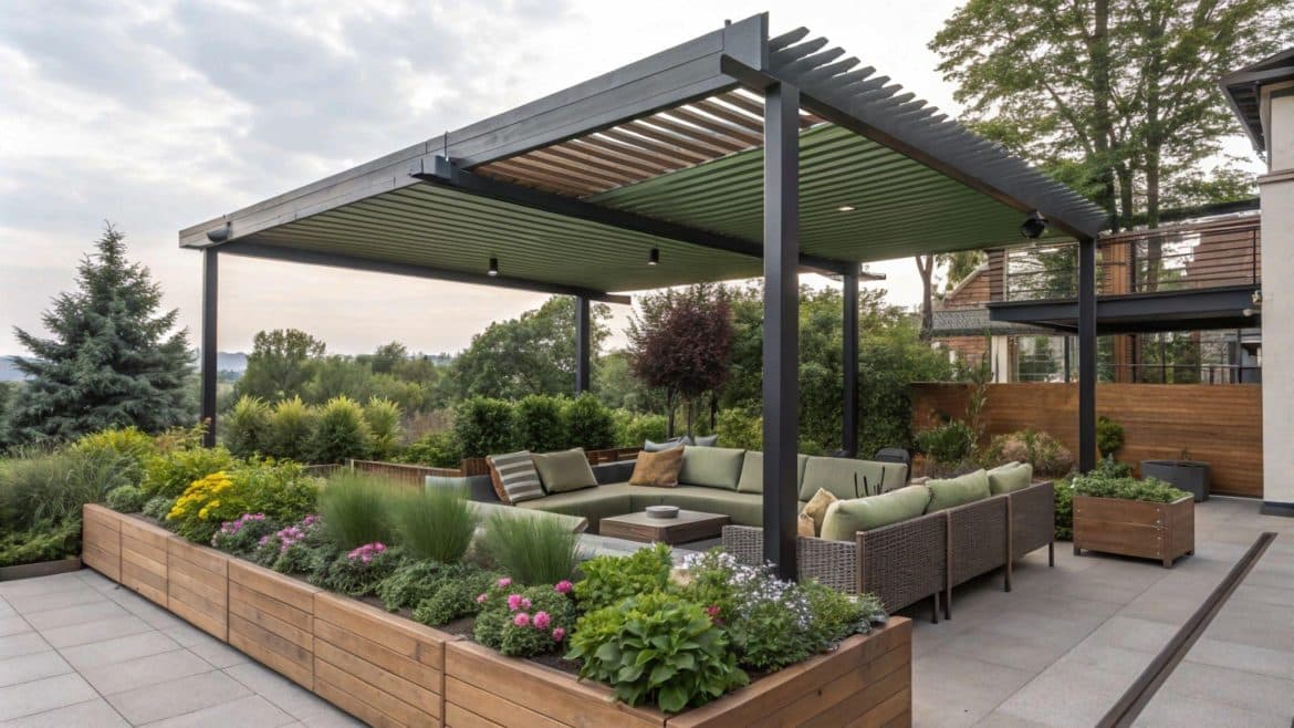 La pergola aluminium, un coin lumineux qui change la fa&ccedil;on de vivre dehors