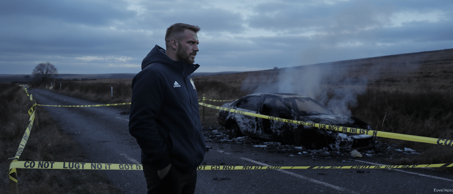 Antoine Dupont t&eacute;moin de la destruction en cendres du troph&eacute;e du Tournoi des Six Nations apr&egrave;s un dramatique accident