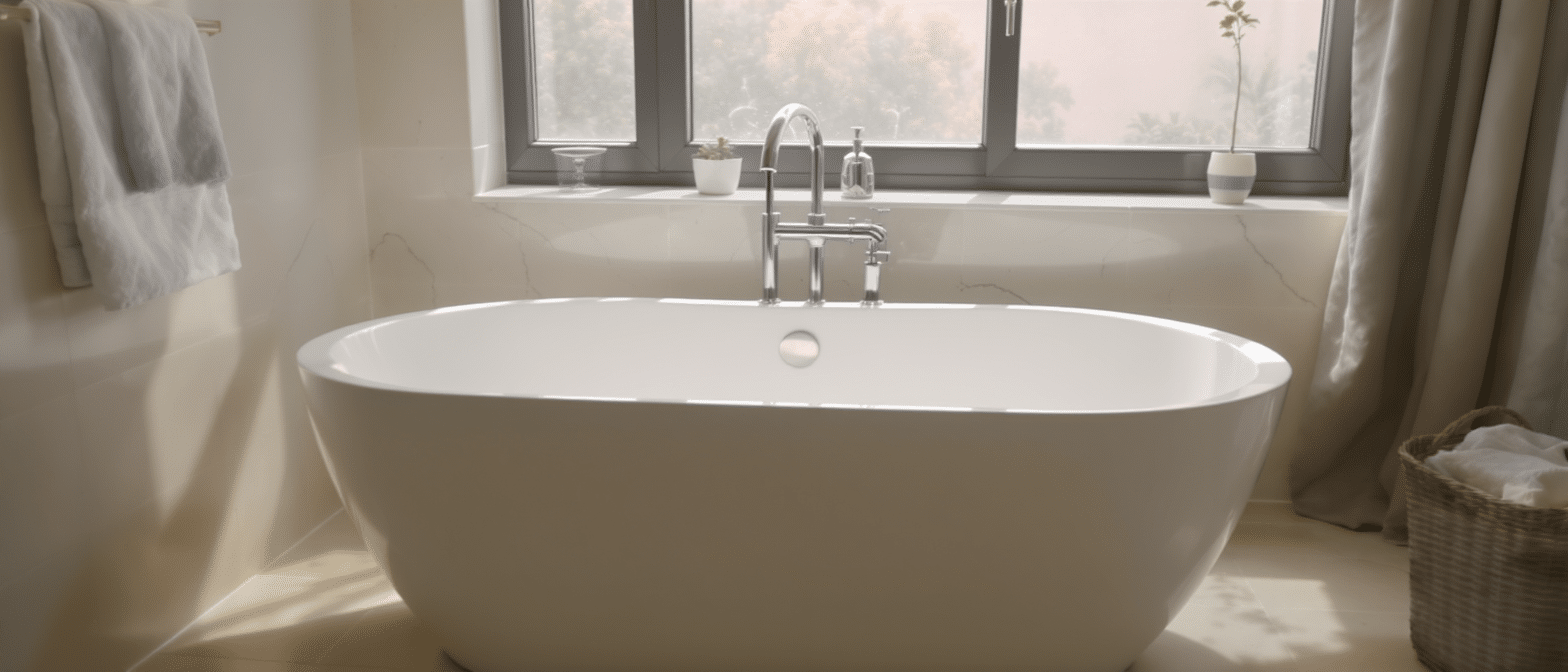 Baignoire ilot : optez pour un style &eacute;l&eacute;gant et moderne dans votre salle de bain