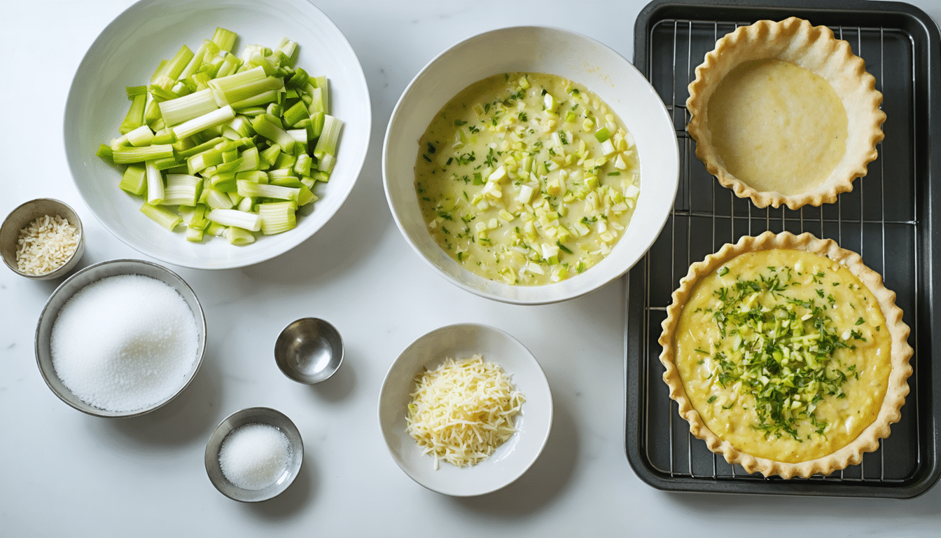 Tarte aux poireaux : &eacute;tapes de pr&eacute;paration et variantes de cette recette sal&eacute;e