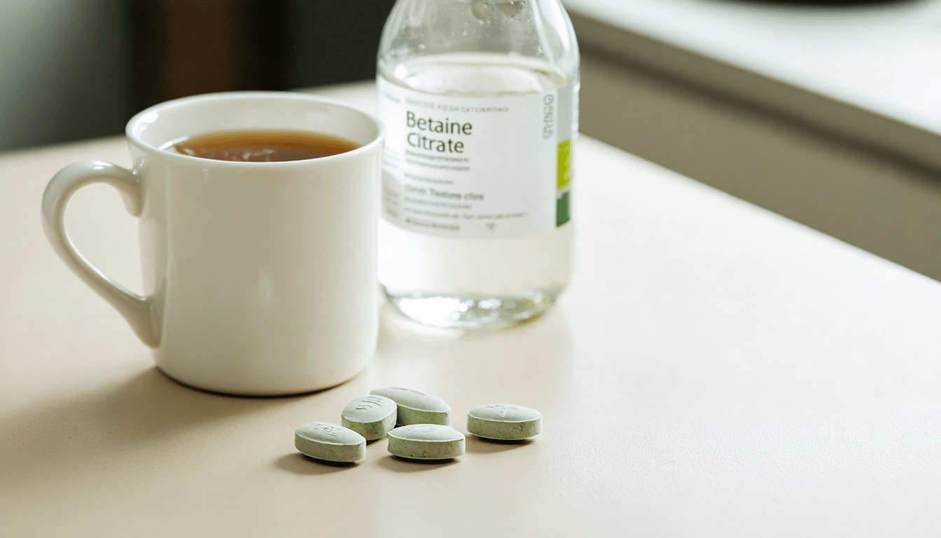 Citrate de b&eacute;ta&iuml;ne : indications et propri&eacute;t&eacute;s de ce traitement de la digestion