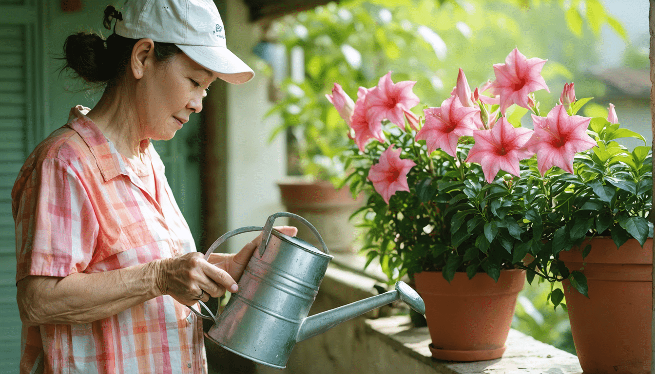 Dipladenia : conseils d&rsquo;entretien et de floraison pour cette plante grimpante