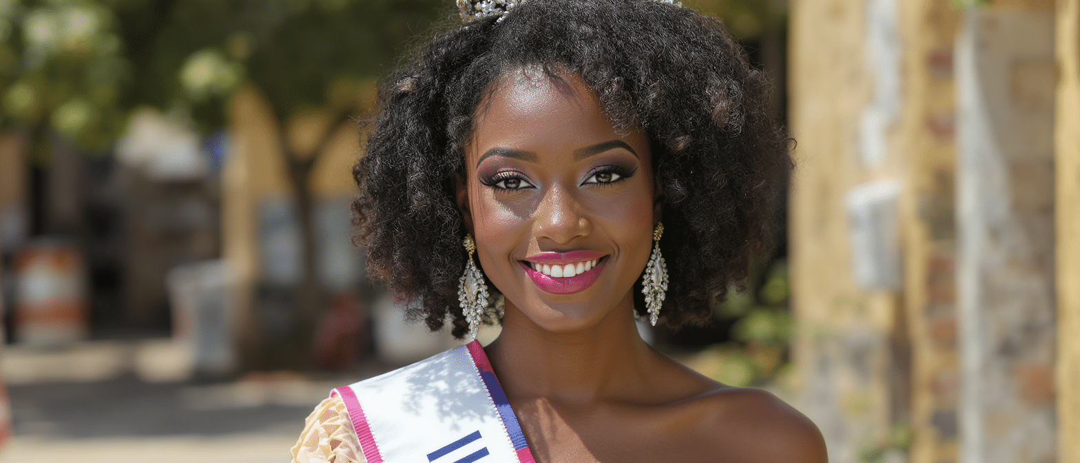découvrez sandra justine, miss guyane, candidate captivante de miss france 2027, qui séduit le public par son charme et son charisme exceptionnels.