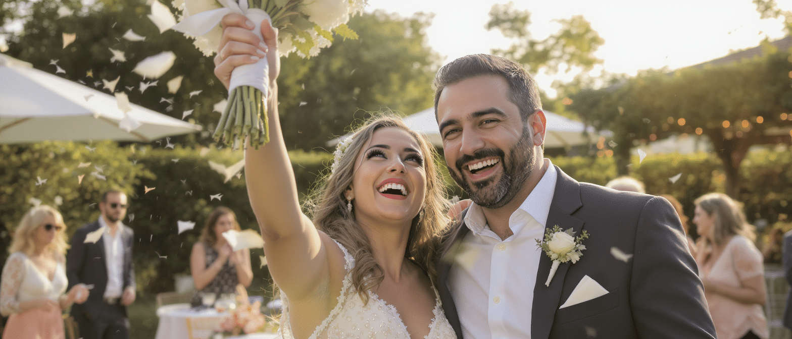 Cyril Hanouna et Shana Loustau officialisent leur amour : quand sa compagne saisit le bouquet, le mariage en vue ?