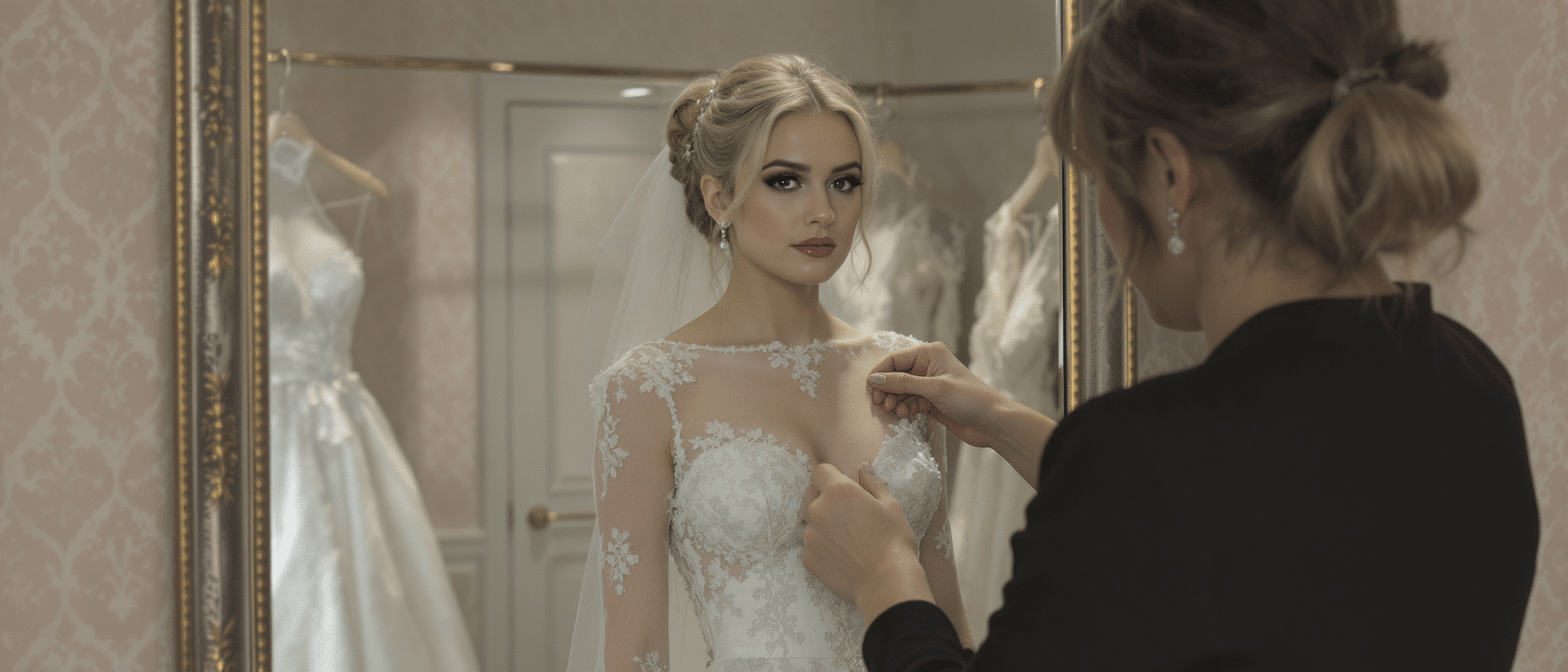 Thylane Blondeau r&eacute;v&egrave;le les secrets de fabrication de sa robe de mari&eacute;e Miu Miu : un chef-d&rsquo;&oelig;uvre en dentelle n&eacute;cessitant 240 heures de travail