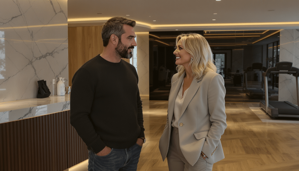 Kad Merad et Mich&egrave;le Laroque, ambassadeurs d&rsquo;un club de sport priv&eacute; parisien &agrave; 12 000 &euro; par an
